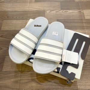 Adilette Flow - Ghi sọc trắng